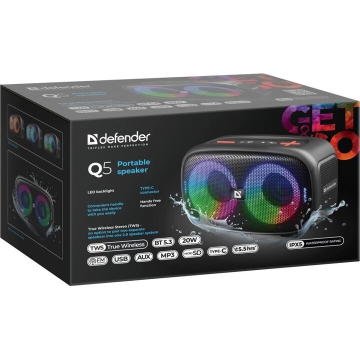 Defender Lautsprecher Q5 Bluetooth 20W