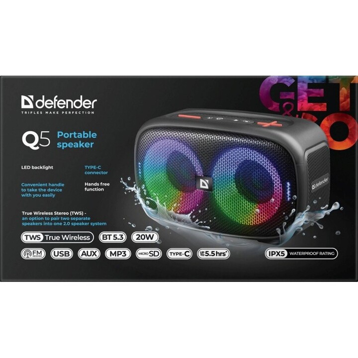 Defender Lautsprecher Q5 Bluetooth 20W