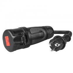 Green Cell EVAK01 cable de carga para vehículo eléctrico Negro Tipo 1 Schuko 3 0,4 m