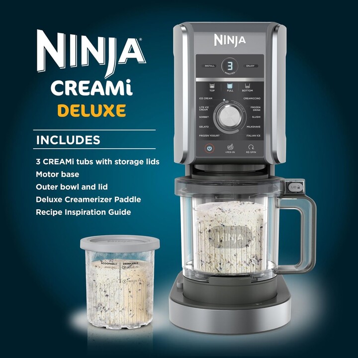 Ninja Creami Deluxe Ice Cream Maker NC501EU, black/silver