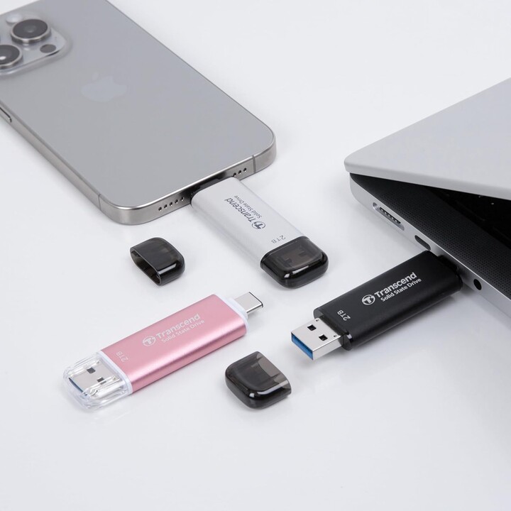 SSD externo|TRANSCEND|ESD310|2TB|USB-C|USB|3D NAND|Velocidad de escritura 950 MBytes/seg|Velocidad de lectura 1050 MBytes/seg|TS