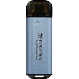 SSD externo|TRANSCEND|ESD300|2 TB|USB-C|Velocidade de gravação 950 MBytes/seg|Velocidade de leitura 1500 MBytes/seg|TS2TESD300C