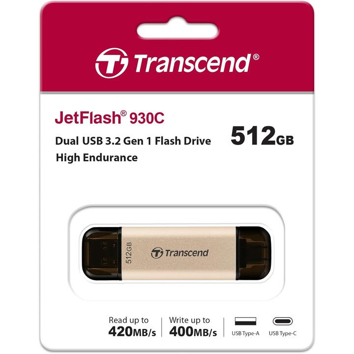 Memory Flash Drive Flash USB3 512GB/JF930C TS512GJF930C Transcend