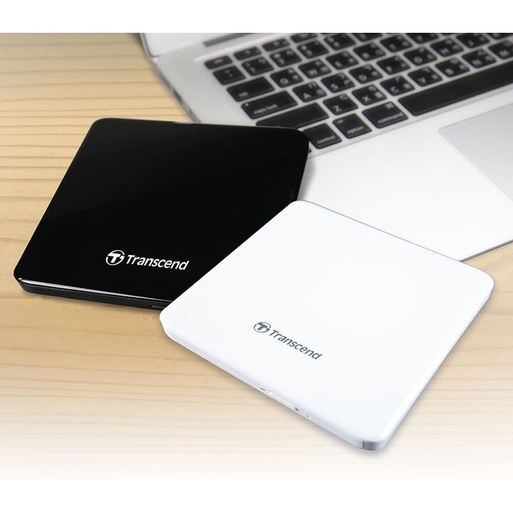 Transcend TS8XDVDS-K extra slim portable DVD writer USB 2.0 black