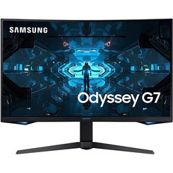 Monitor LCD|SAMSUNG|Odyssey G7|27"|Gaming|Panel IPS|3840x2160|16:9|144Hz|1 ms|Altavoces|Giratorio|Pivotante|Ajustable en al