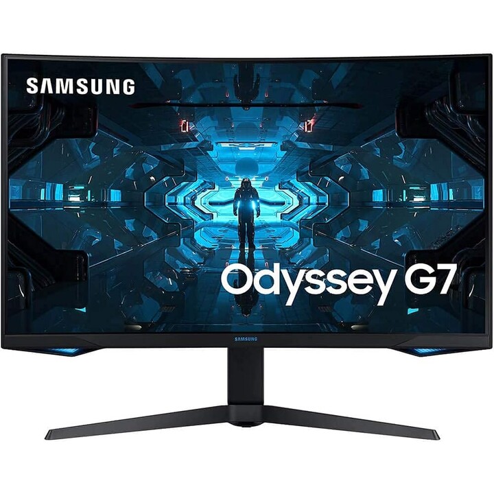 Monitor LCD|SAMSUNG|Odyssey G7|27"|Gaming|Pannello IPS|3840x2160|16:9|144Hz|1 ms|Altoparlanti|Giroscopio
