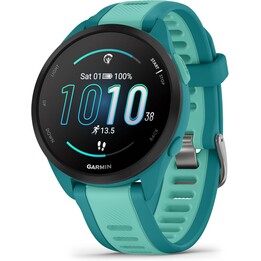 Garmin Forerunner 165 Music GPS 43mm in esecuzione smartwatch, leggero, touchscreen AMOLED, allenamento avanzato, fino a 11, Aqu