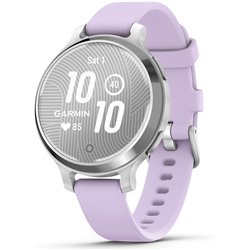 PlayBetter Garmin Lily 2 Active, Fitness Smartwatch Bundle for Women, Bright Touchscreen, Built-in GPS, Silver, Purple