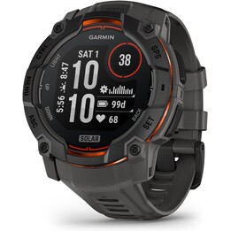 Garmin Instinct 3 1.969 Solar-Charging Display, Rugged Outdoor GPS Smartwatch, Metal-Reinforced Bezel, Charcoal