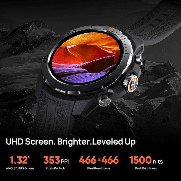 MIBRO GS Explorer Smart Watch 1.32 AMOLED avec la pression du moniteur de la fréquence cardiaque de la pression artérielle Runni