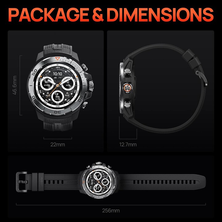 MIBRO GS Explorer Smart Watch 1.32 AMOLED avec la pression du moniteur de la fréquence cardiaque de la pression artérielle Runni