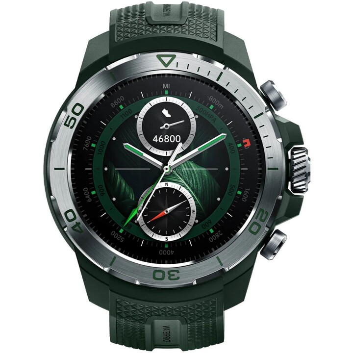 Mibro GS Explorer Smart Watch 1.32 AMOLED con la frequenza cardiaca della pressione arteriosa Fitness in corsa, verde
