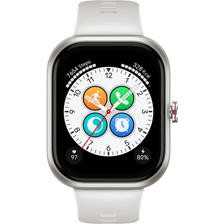 Honor Choice Smartwatch, Fitness Tracker, Spo2, 1,95 AMOLED DIFFICH, 12 jours, GPS, 5ATM, blanc