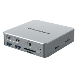 DONN25G - 15-in-1 DisplayLink USB 3.2 Gen 2 Docking Station, Triple 4K60Hz Display, 2x HDMI, DisplayPort, 2x USB-C 10Gbps, 2x US