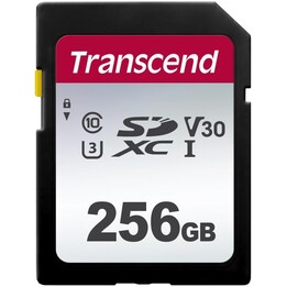 MÉMOIRE SDXC 256 Go UHS-I/C10 TS256GSDC300S TRANSCEND