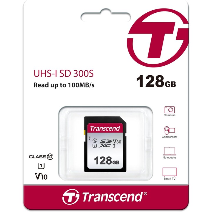 SPEICHER SDXC 128GB UHS-I/TS128GSDC300S TRANSCEND