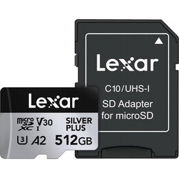 MÉMOIRE MICRO SDXC 512GB UHS-I/LMSSIPL512G-BNANG LEXAR