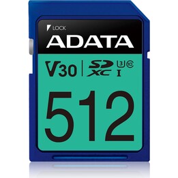 MEMORIA SDXC 512GB V30/ASDX512GUI3V30S-R ADATA