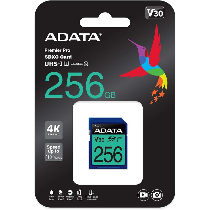 Memoria SDXC 256 GB V30/ASDX256GUI3V30S-R ADATA