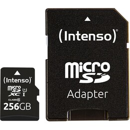 MÉMOIRE MICRO SDXC 256GB UHS-I/AVEC ADAPTATEUR 3423492 INTENSO