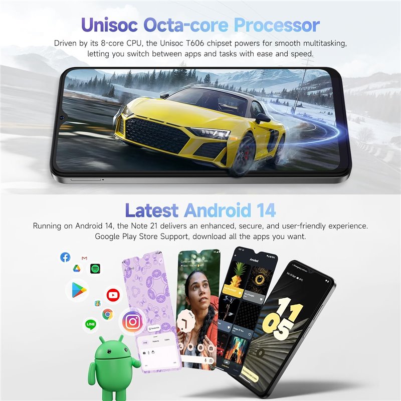 Ulefone Note 21 4GB/128GB Black - Smartphone