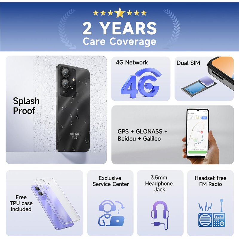 Ulefone Note 21 4GB/128GB Black - Smartphone