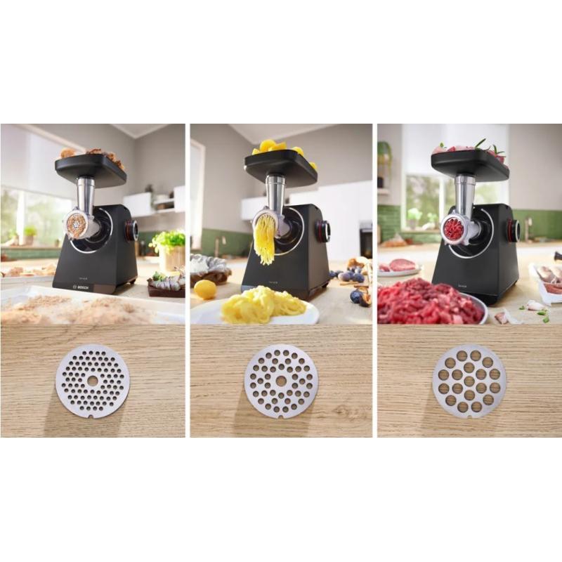 Bosch MFWS440B picadora 1900 W Negro, Plata