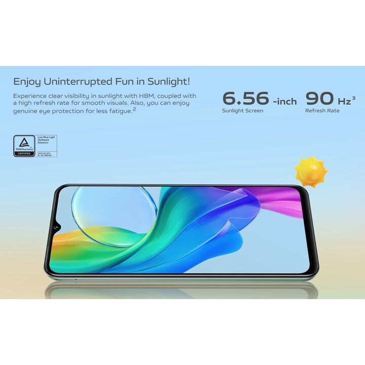 Vivo Y03, 4GB 128GB, 6,56 smartphone LCD, MediaTek Helio G85, 5000Mah, Green GEM