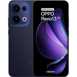 OPPO Reno13, 5G Smartphone with AI, 12GB/256GB, 6.6 120Hz AMOLED 1.5K 50MP IP69 5,600mAh 80W, Blue