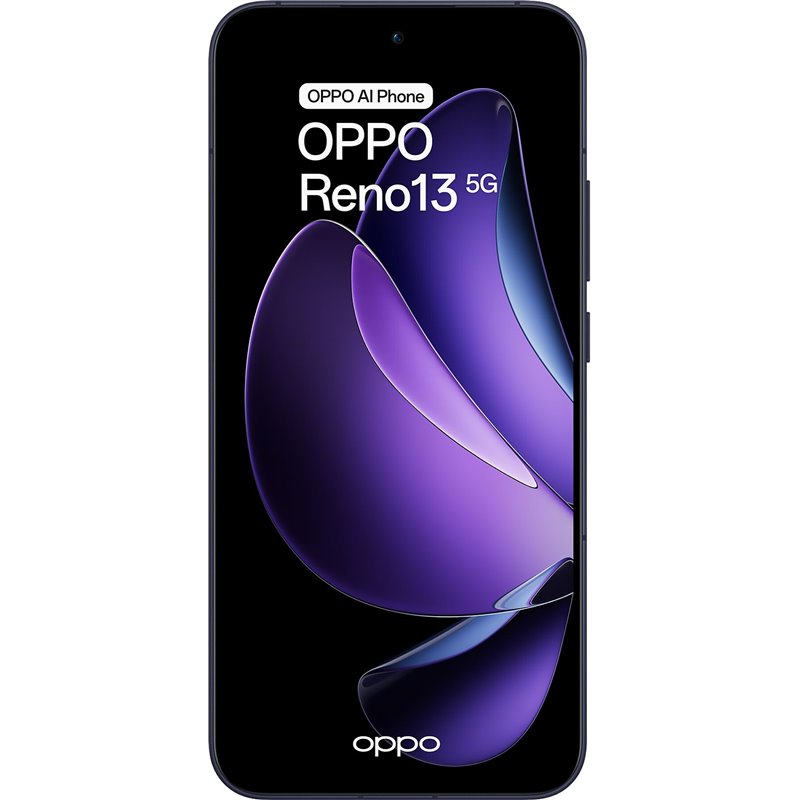 OPPO Reno13, 5G Smartphone with AI, 12GB/256GB, 6.6 120Hz AMOLED 1.5K 50MP IP69 5,600mAh 80W, Blue