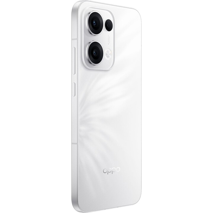 Oppo Reno13, smartphone 5G con AI, 12 GB/256 GB, 6,6 120Hz AMOLED 1,5K 50 MP IP69 5.600MAH 80W, bianco