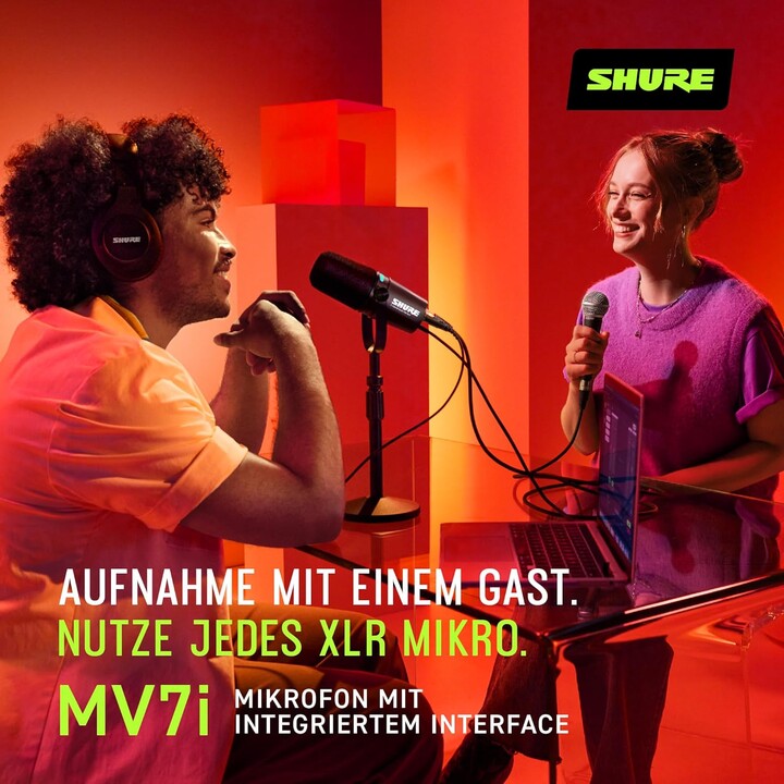 Shure MV7I - micrófono e interfaz inteligentes