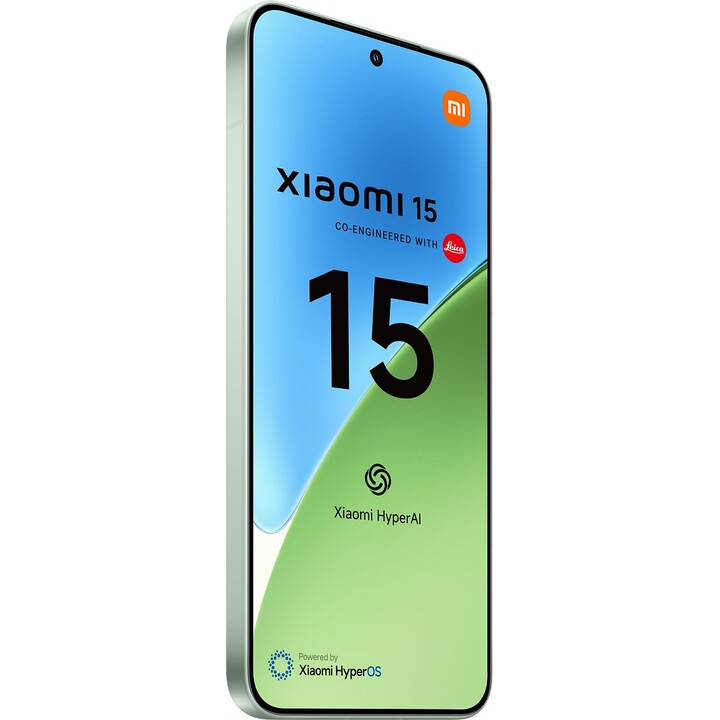 Xiaomi 15, 5G Smartphone, 12+512 GB, 50 MP Leica Hauptkamera, 5240mAh Akku, 90W -Hyperladung, Grün