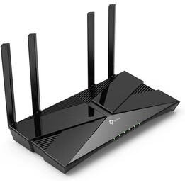 Router inalámbrico|TP-LINK|Router inalámbrico|1800 Mbps|Mesh|Wi-Fi 6|4x10/100/1000M|Puertos LAN WAN 1|DHCP|Número de antenas 4