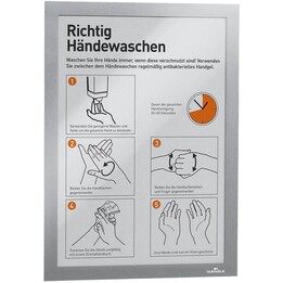 DURABLE DURAFRAME MAGNETIC Informationsrahmen A4 silber, 5er-Pack