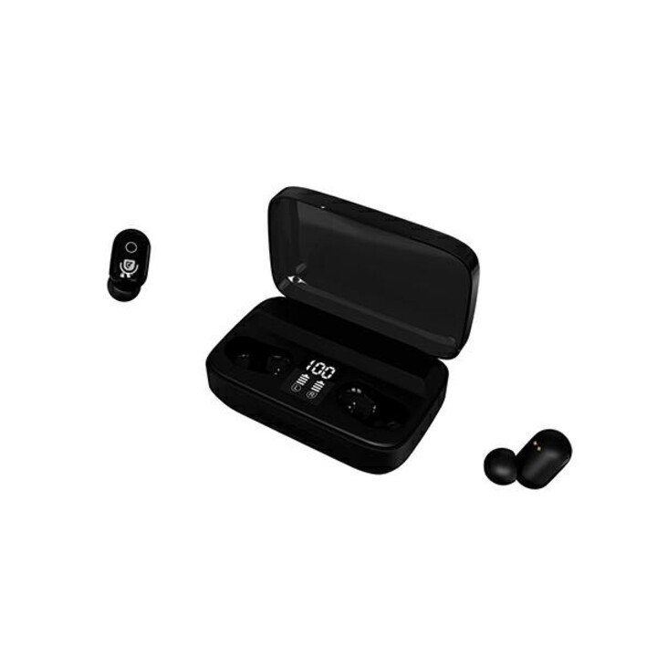 Talius EA-5010 TWS Cuffie / BT 5.0 / Base di ricarica 2000Mah / Indicatore di carica LED / Nero