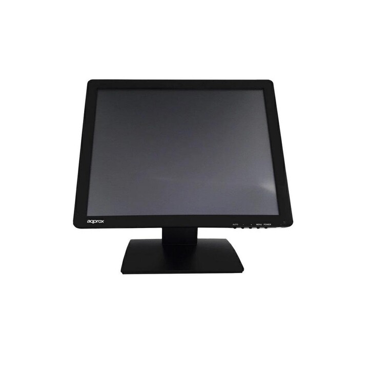 Monitor Touch Tpv 17" Approx Appmt17w5 / Vga / Usb / 5ms / Inclinável / Base antivibração / Preto