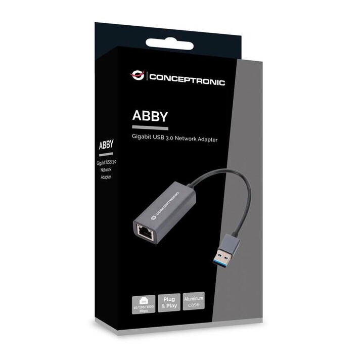 Adattatore convertitore da USB 3.0 a RJ45 Gigabit Ethernet / Nintendo Switch Concetronic / ABBY08G