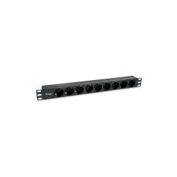 Equip 9-socket power strip / For rack / 1.8 m / Black / 333282