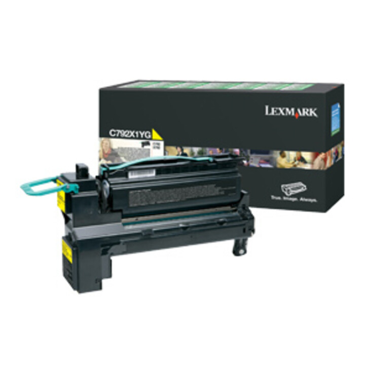 Toner jaune d´origine Lexmark C792 C792x1yg 20 000 pages