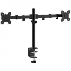 ÷ Tischständer ca. appsmd02 für 2 ca. appsmd02 Bildschirme von 10 - 27&quot; Arme mit 2 Winkeln und verstellbaren Stützen max. &