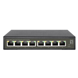 LevelOne GES-2108P Hilbert Switch PoE Gigabit inteligente Lite de 8 puertos, negro