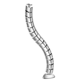 Equip 650862 Doppelkanal-Kabelorganisator, silberfarben