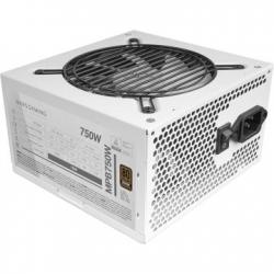 Fuente de alimentacion mars gaming 750w certificacion 80+ bronze pfc activo vent. 12cm blanca