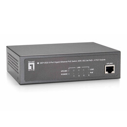 Switch Level One gep-0522 ohne Management 5p 10/100/1000 4p PoE plus 65 W