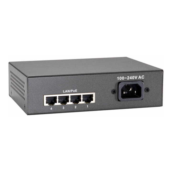 Switch livello uno gep-0522 no management 5p 10/100/1000 4p poe plus 65w