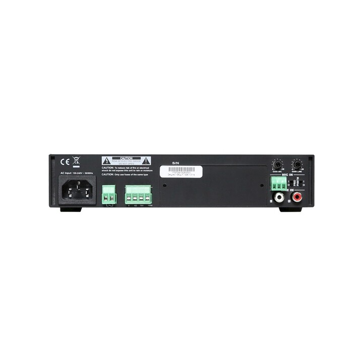 AUDAC COM108 audio amplifier Black