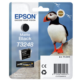 Encre noire mate d´origine Epson T3248 C13T32484010 14 ml