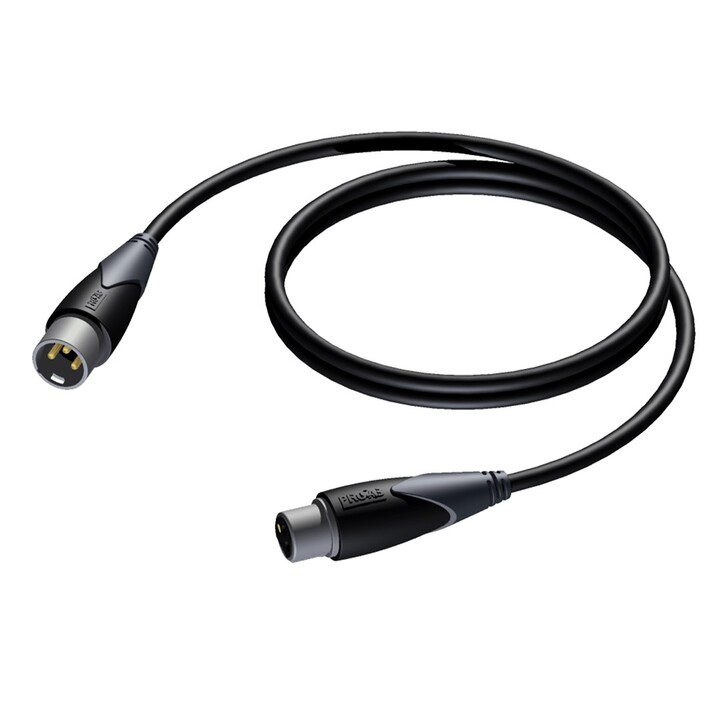 CABLE PROCAB XLR MACHO - HEMBRA XLR HEMBRA, 10M