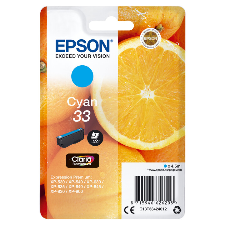 Inchiostro originale Epson T3342 Magenta C13T33424012 4,5 ml